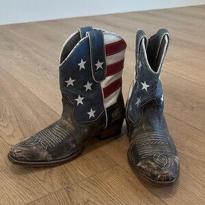 Roper Blue and Red Western Boots